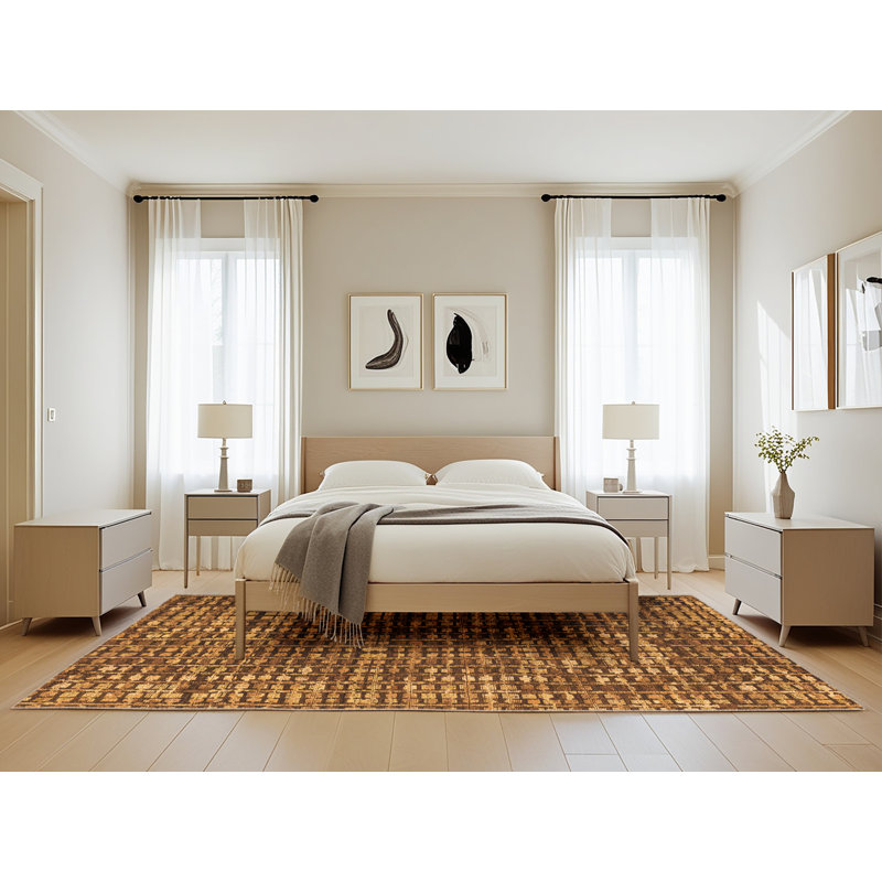 Abstract Indoor Rug, Rectangle 5' x 8'