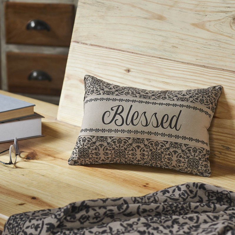   Housse et insert de coussin rectangulaire en mélange de coton Custom House