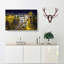 Chain Bridge in Budapest Hungary in Abstract - Wrapped Canvas-55316597