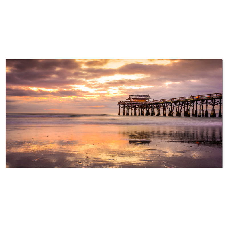 « cacao beach floride », reproduction de photo sur toile tendue, H 28 po x l 60 po x P 1,5 po