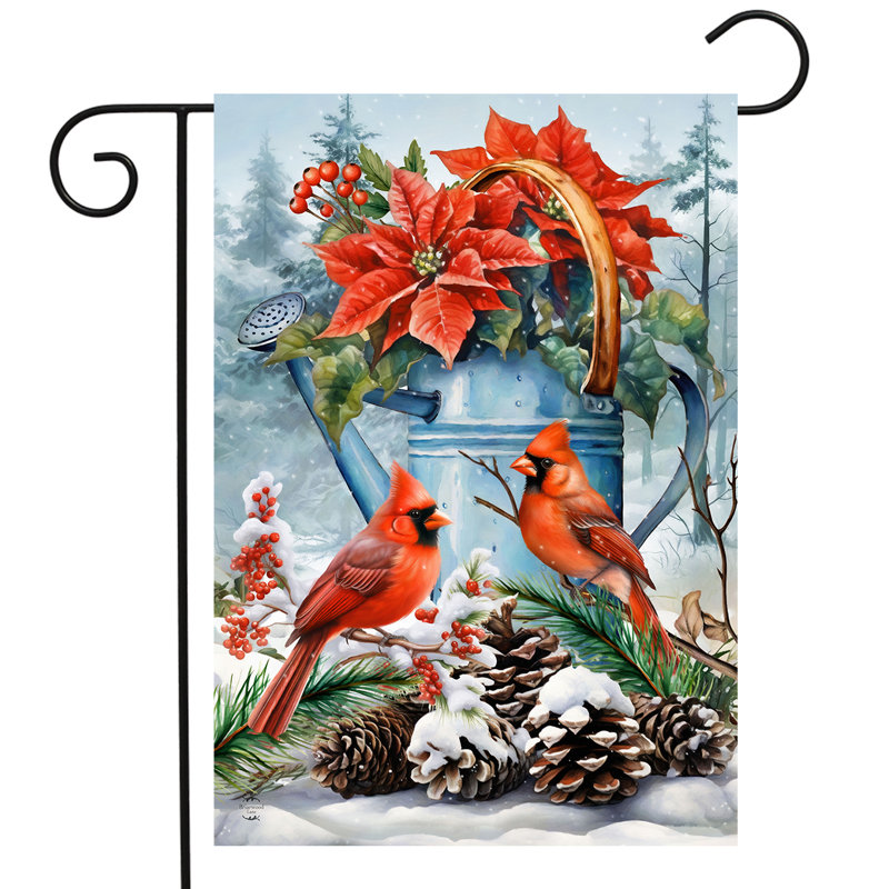 Drapeau de jardin pour arrosoir d'hiver
