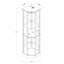 Vitrine de coin éclairée 6 tablettes-1740388941