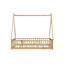 Lit de sol en forme de tente Ames avec structure en bois, garde-corps et porte-2031328463-2031328460