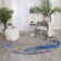 Haseltine Abstract Blue/Grey Area Rug