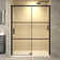 60'' W 76'' H Framed Rectangle Reversible Shower Enclosure