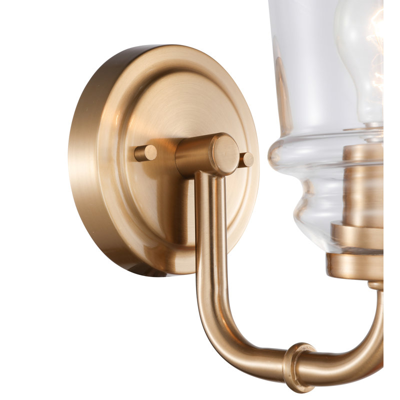 Éclairage pour meuble-lavabo à 1 lumière Shifflett, Laiton