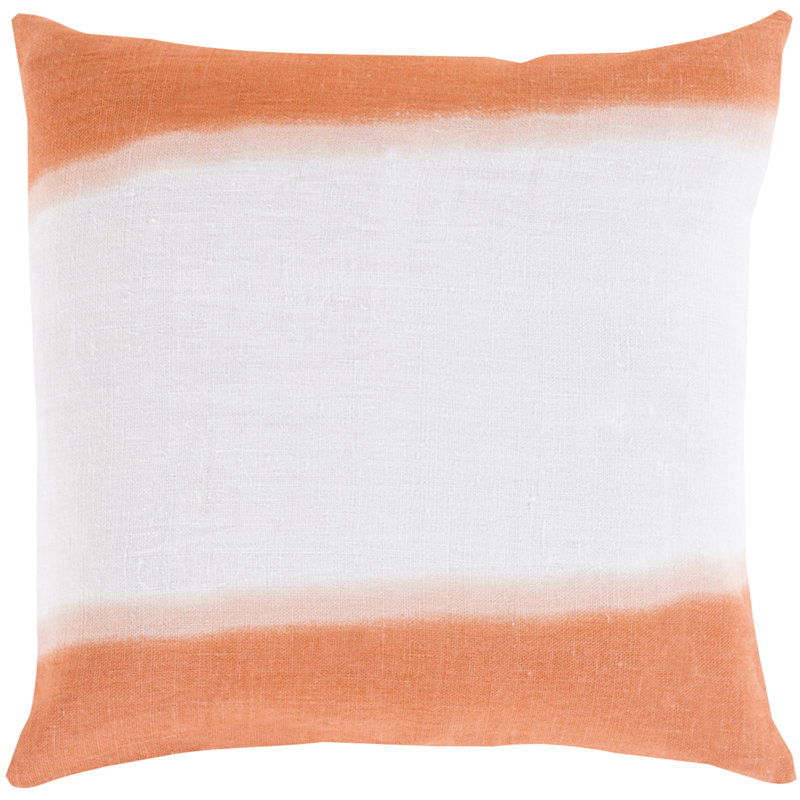 Double Dip Pillow Cover, 18" x 18", Coral