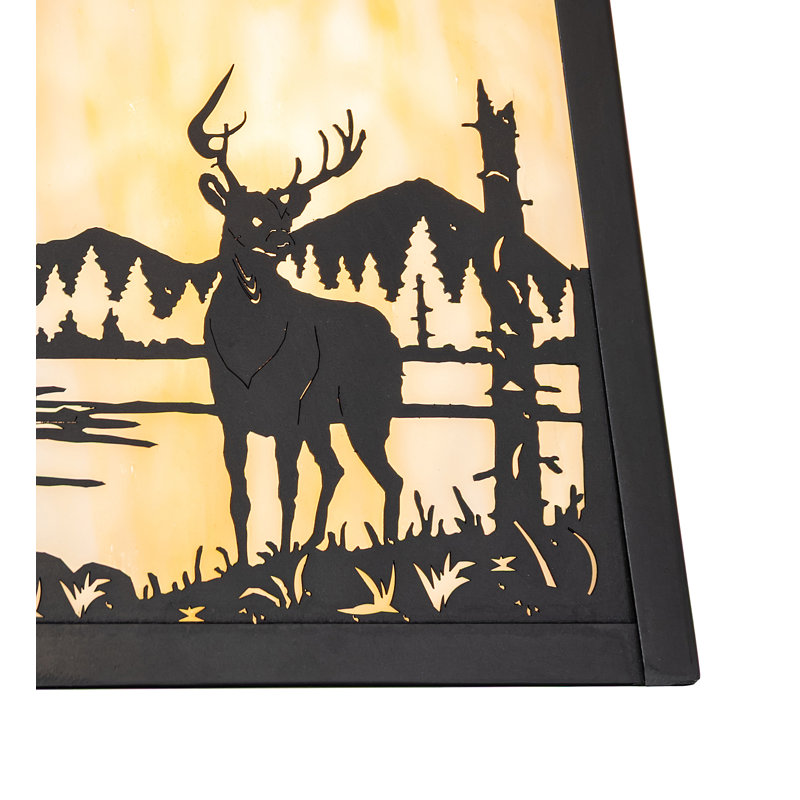 Applique murale droite 9 po de large Stillwater Deer Creek