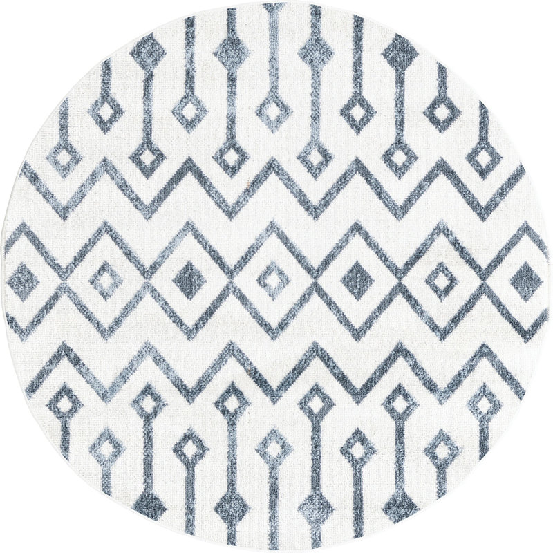 Moroccan Indoor Rug, Round 3'