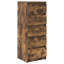 Sideboard With Drawers 37.5X35x99 Cm Engineered Wood-1526999168