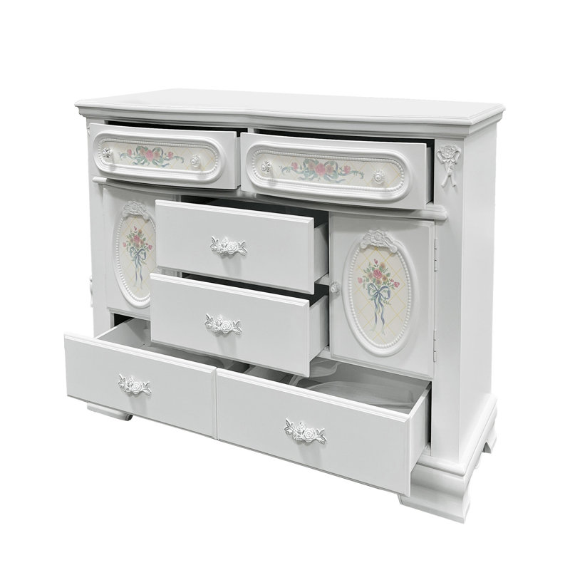 Commode 6 tiroirs 2 portes Grant