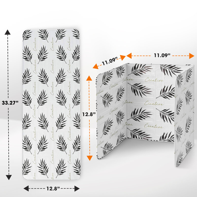 Plaques de protection contre les éclaboussures d'huile en aluminium pliables (blanc)