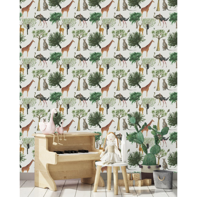 Carreau de papier peint auto-adhésif l 25 po, L 2,09 pi x L 10,42 pi