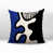 Bleu marine / noir / blanc cassé abstrait