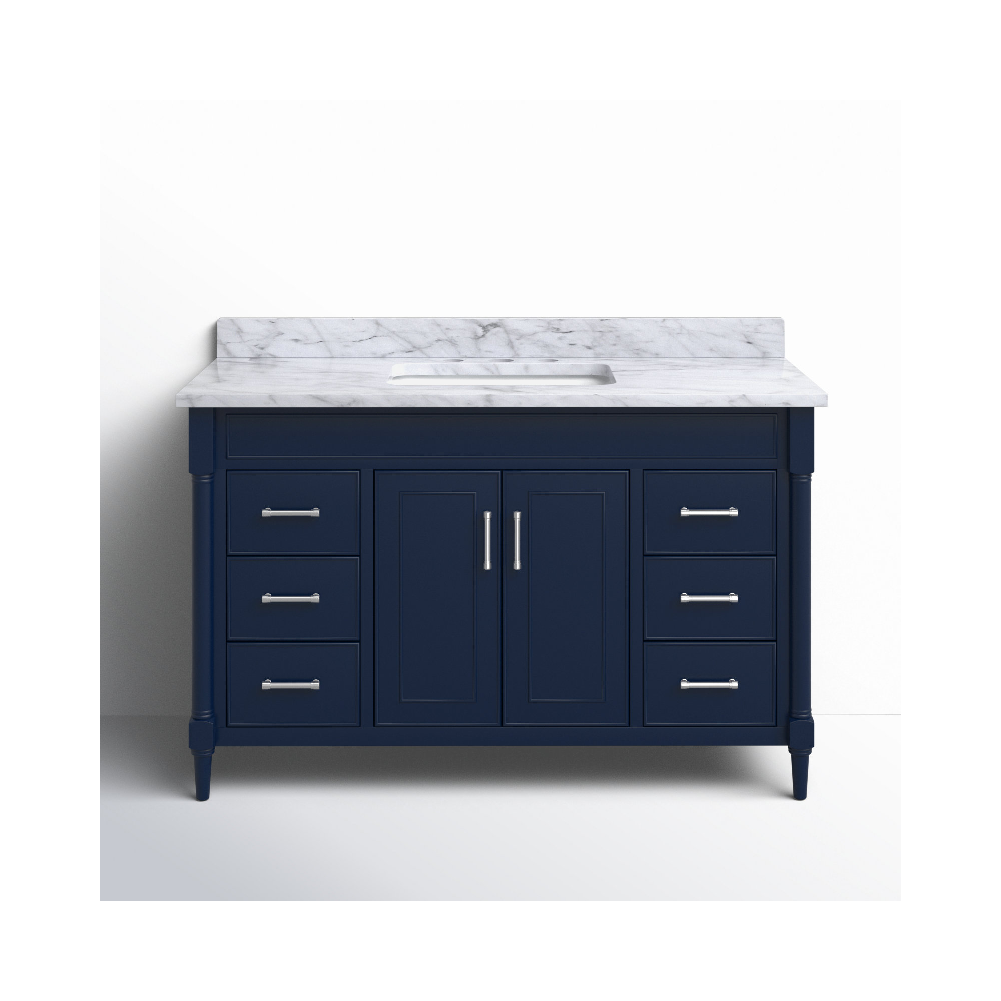Addison 49'' Single Bathroom Vanity, Navy Blue