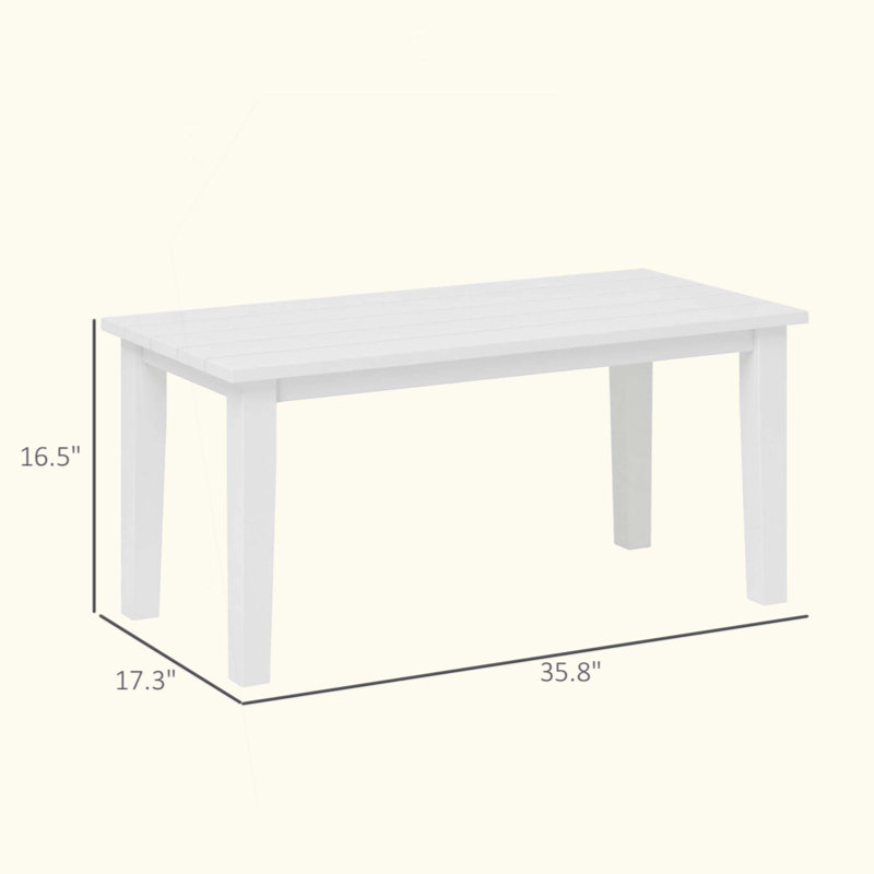 Table d'extérieur, table basse d'extérieur, Blanc