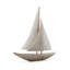 Harbor Crest Resin Sailboat Sculpture