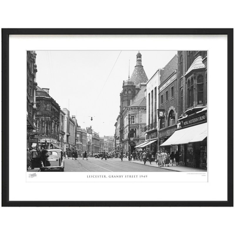 Leicester, Granby Street 1949 - Single Picture Frame Print, 48.4cm H x 63.6cm W x 2.3cm D