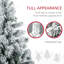 Grand sapin de Noël artificiel pré-éclairé avec branches enneigées, lumières DEL blanc chaud ou coloré, base en acier-1425666627