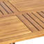 Table de salle à manger d'extérieur rectangulaire en bois massif 59 pouces, finition teck-1200553976