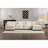 Compression Spacious Chenille Sectionals, 149.6 Inch Modern Home Sofa