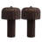 Mia 10" Modern Scandinavian Indoor/Outdoor Faux Wicker Rechargeable/Cordless Dimmable Integrated LED Table Lamp-118900405