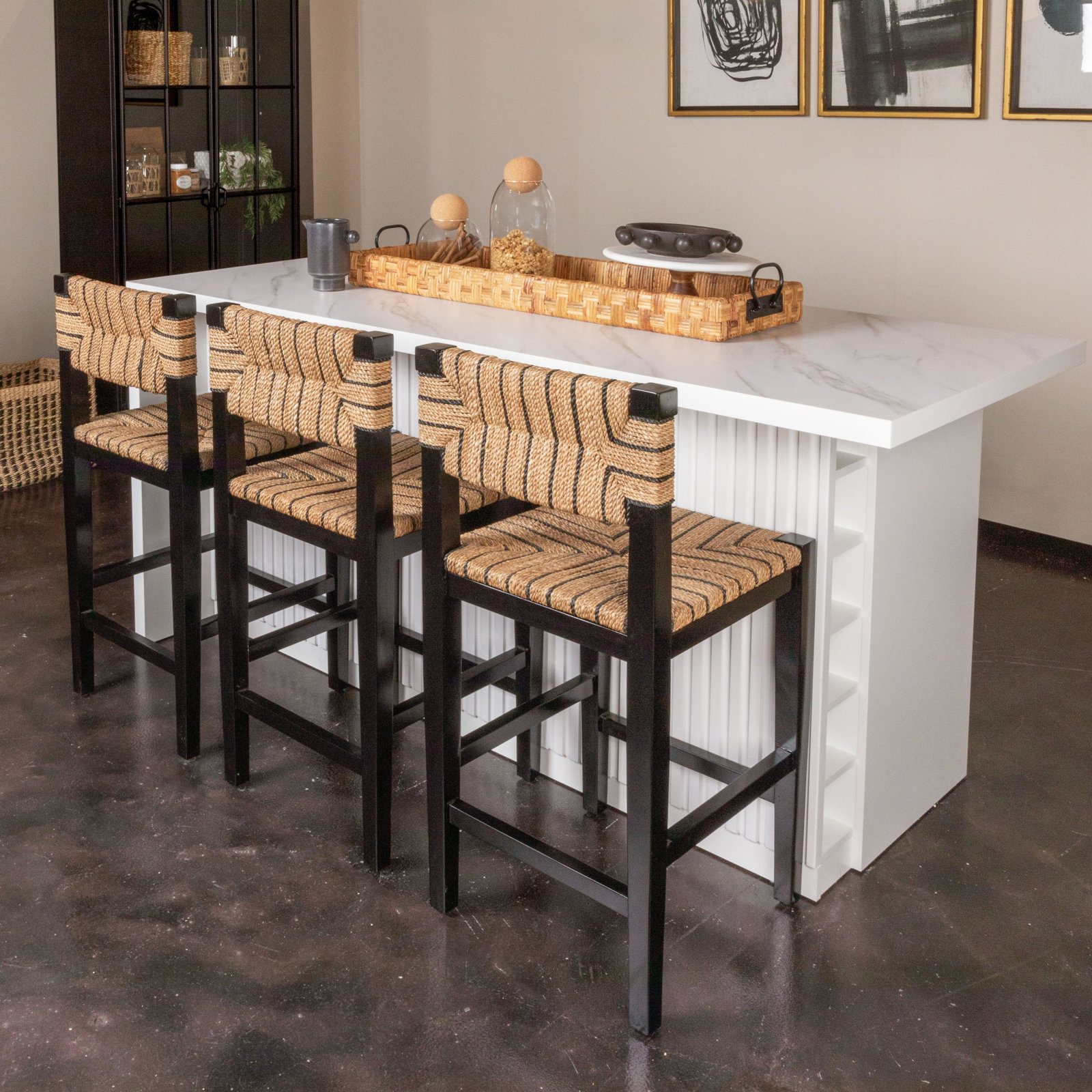 Willowbrook 25" Bar Stool, Black Stain