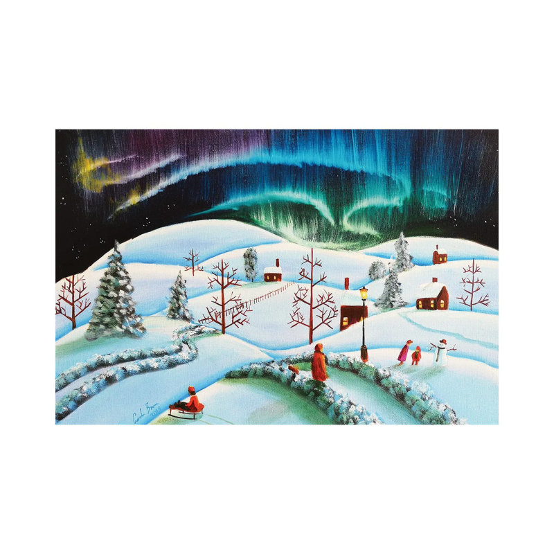 The Northern Lights by Gordon Bruce - Wrapped Canvas Print, 66.04 cm H x 45.72 cm W x 3.175 cm D