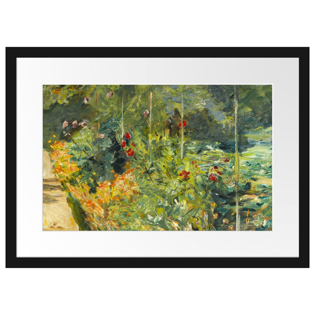 Gerahmter Kunstdruck The Utility Garden in Wannsee to the West von Max Liebermann