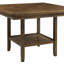 Ensemble de 5 tables à hauteur de comptoir avec tablette inférieure Lazy Susan