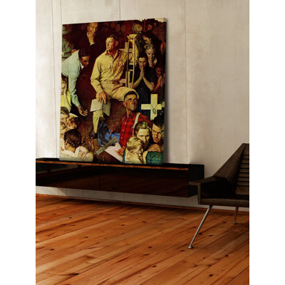 " The Long Shadow Of Lincoln " by Norman Rockwell
