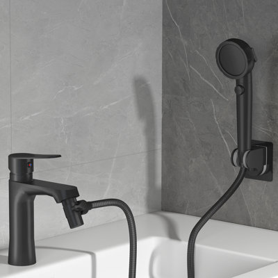 Accessoire de pomme de douche à main filtrée avec robinet et inverseur Mate