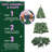 6FT PVC Christmas Tree with 280 WiFi Music Sync LED Lights – App Control, 917 Tips, Hinged Branches, Dual-Colour Effects, Metal Stand