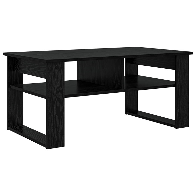 Coffee Table with Storage, 44cm. H x 96cm. L x 54cm. W, Black Oak
