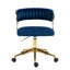 Pia Ricco Velvet Task Chair-481248890