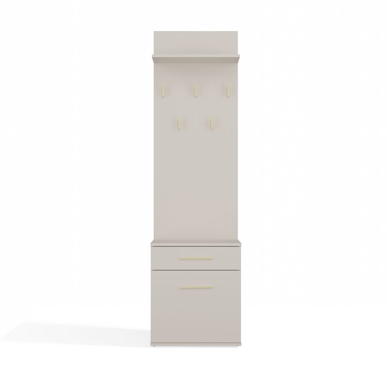 0 Door Laminate Wardrobe, Cashmere