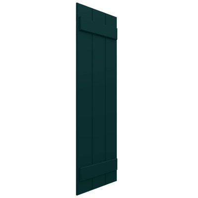 Volets de 21,5 po x 63 po EnduraCore en composite à quatre planches jointes, vert thermique (par paire - quincaillerie non incluse)