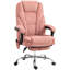 Chaise de bureau rose à télécommande, 26,4 x 28,2 x 46,7 cm, avec siège pivotant et réglable.