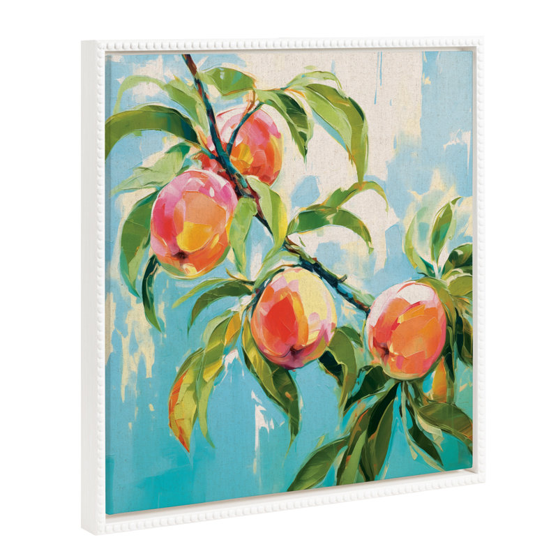 «Peach Tree» par The Creative Bunch Studio, reproduction d'art sur toile encadrée, H 22 po x l 22 po