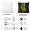 Coussin décoratif imprimé feuilles tropicales sur fond noir III-1989039139