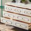 Armoire d'appoint en bois manufacturé blanc massif-1733425802