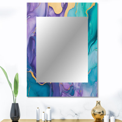 Lobdell - Miroir abstrait en métal