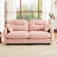 Chenille rose haut de gamme modulaire avec une conception ergonomique, une base en bois de qualité et diverses formes de combinaison pour la vie à la maison Élégant dans le matériau, installation facile