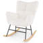 Chaise berçante de chambre de bébé avec dossier et accoudoirs confortables