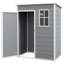 Lockable Sheds With Storage, 5 X 3 Ft Steel Resin Modern Outdoor Shed