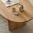 Cream wind log solid wood end table-110438647