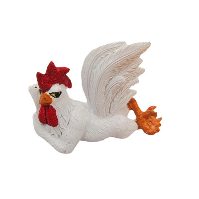 Thanksgiving Decorations Thanksgiving Resin Rooster Sculpture Rooster Garden Statue Watertight Rooster Patio Decoration Rooster Figurine for Lawns Ideal Gift Grange