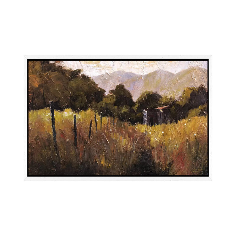 Tuscany, Italy, Walking To The Rose Field II by Christopher Clark - Floater Frame Print on Canvas, 66.04 cm H x 45.72 cm W