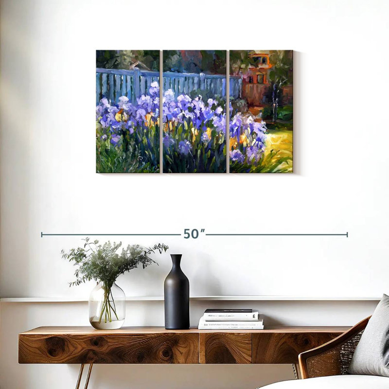 Harnek Iris Flowers, 20" H x 33" W