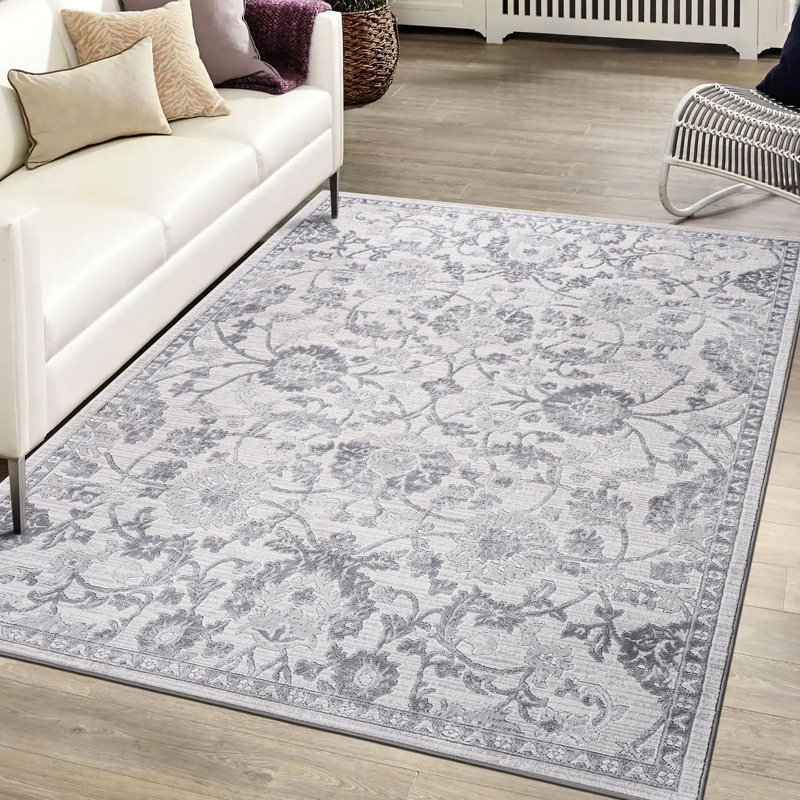 Tapis gris 6X9 par Loom &